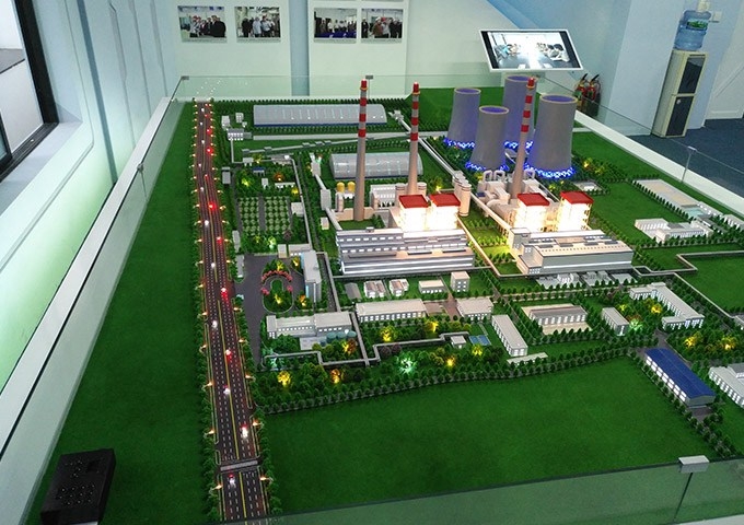 山东淄博华电热电厂模型